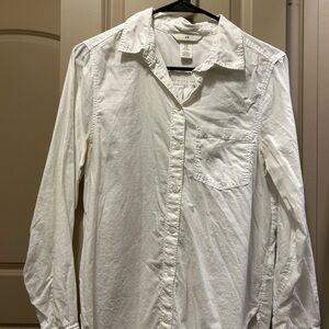 H&M Women's White Button Down Shirt